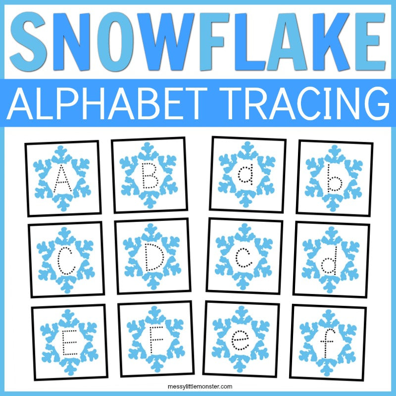 Snowflake Alphabet Tracing Cards β Messy Little Monster Shop snowflake-alphabet-tracing-cards-messy-little-monster-shop