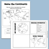 severn continents activities for kids