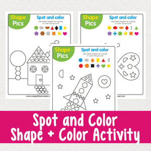Spot the Shape and Color Activity