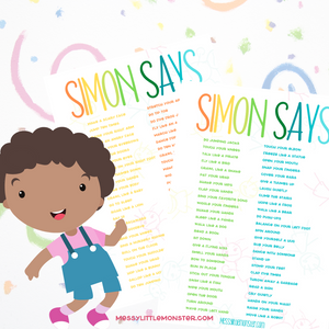 FREE Simon says Poster  Simon says, Kindergarten fun, Easy toddler  activities