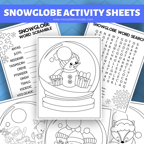 Snow Globe Coloring Pages