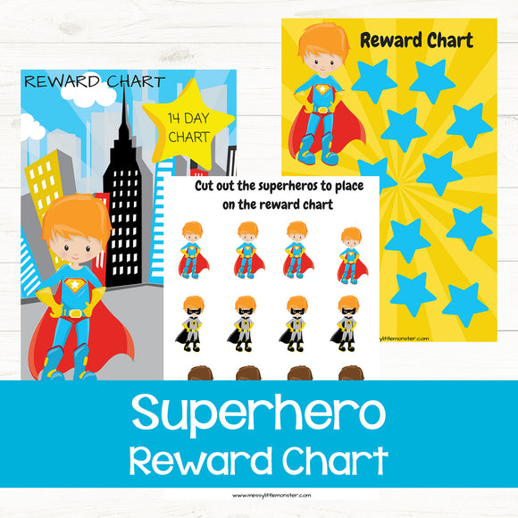 Superhero Reward Chart