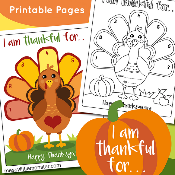 Thanksgiving Coloring and Activity Pages