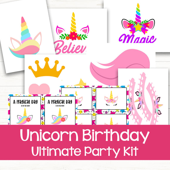 Unicorn Birthday Party Kit