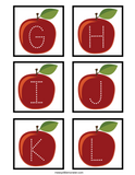 Apple Alphabet Tracing Cards