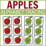 Apple Alphabet Tracing Cards