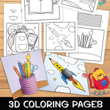 back to school colouring pages