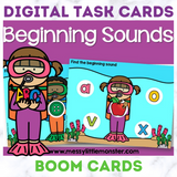 beginning sound digital task cards boom cards