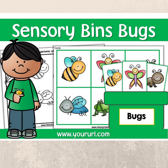 bug sensory bin printables
