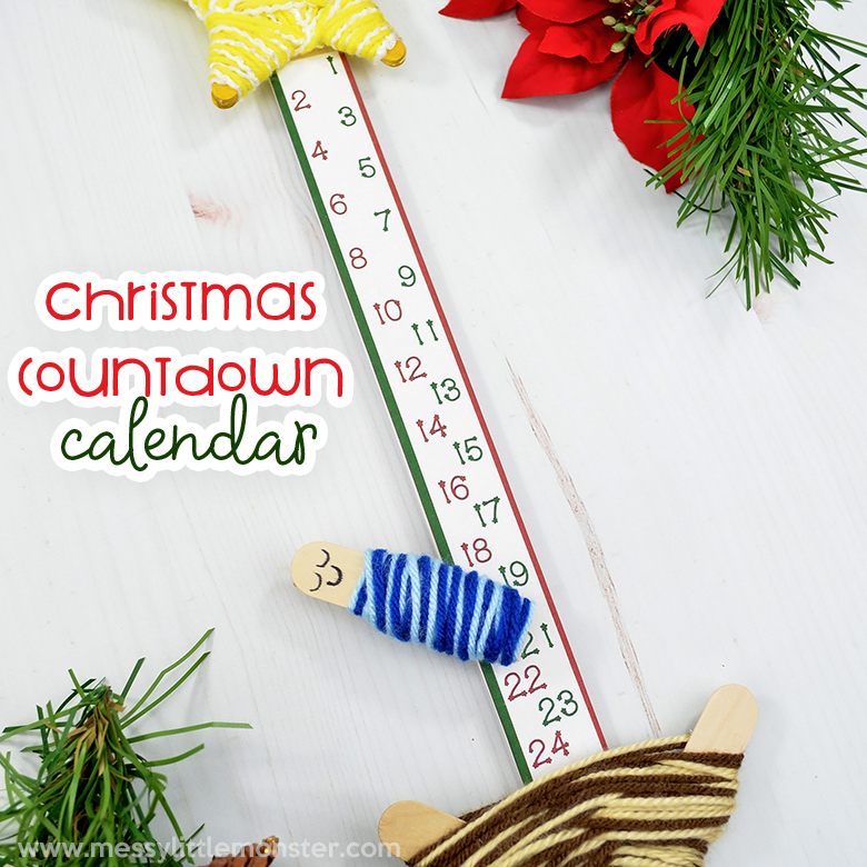Christmas Countdown Calendar – Messy Little Monster Shop