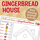 Christmas drawing prompt - Gingerbread house