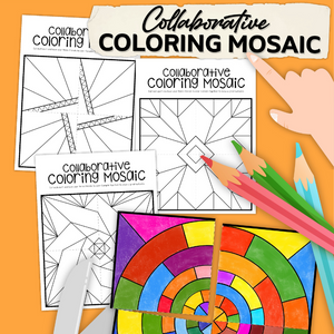collaborative mosaic coloring pages