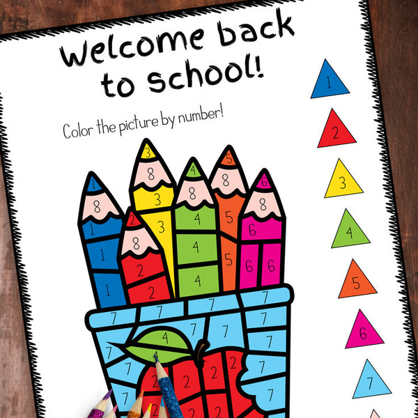 Colored Pencils Color By Number Messy Little Monster Shop