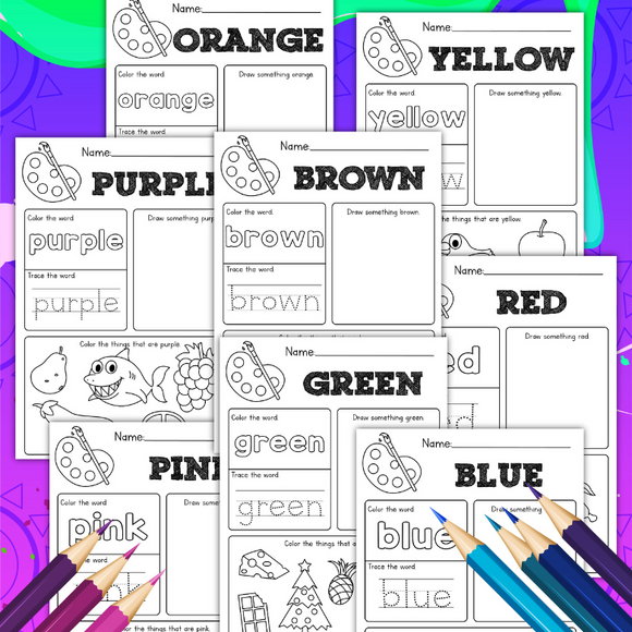 Worksheet Color Store Color Worksheets – Messy Little Monster Shop