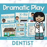 Dentist dramatic play printables
