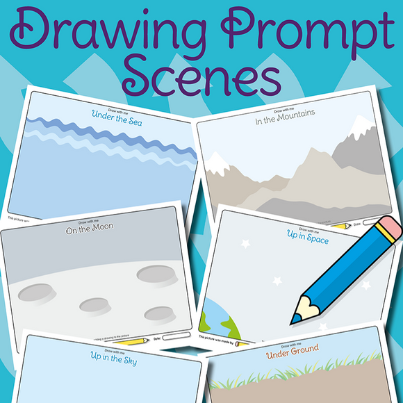 Scene Drawind Drawing Prompt Scenes – Messy Little Monster Shop
