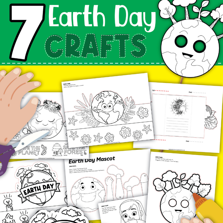Printable Earth Day Crafts – Messy Little Monster Shop printable-earth-day-crafts-messy-little-monster-shop