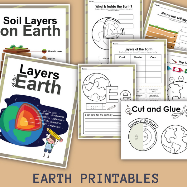 Layers of the Earth Printables – Messy Little Monster Shop