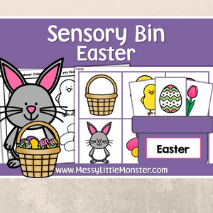 Easter sensory bin printables
