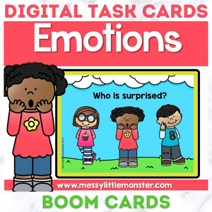 Emotions Digital Task Cards - Boom Cards