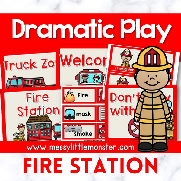 Firefighter Dramatic Play Printables – Messy Little Monster Shop firefighter-dramatic-play-printables-messy-little-monster-shop