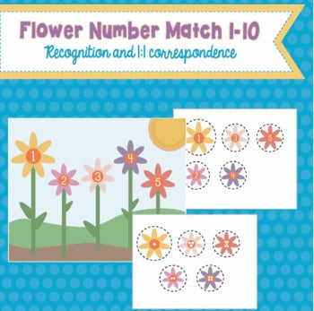 Flower Number Match 1-10