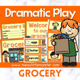 grocery shop dramatic play printables