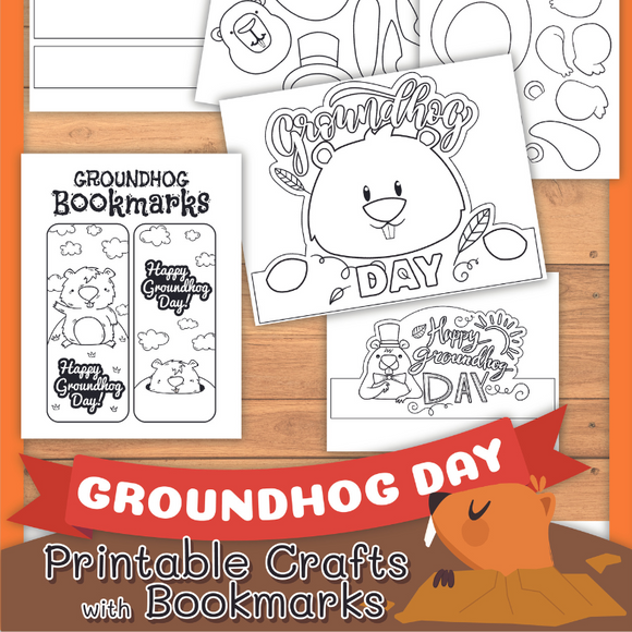 Printable Groundhog Day Crafts Messy Little Monster Shop