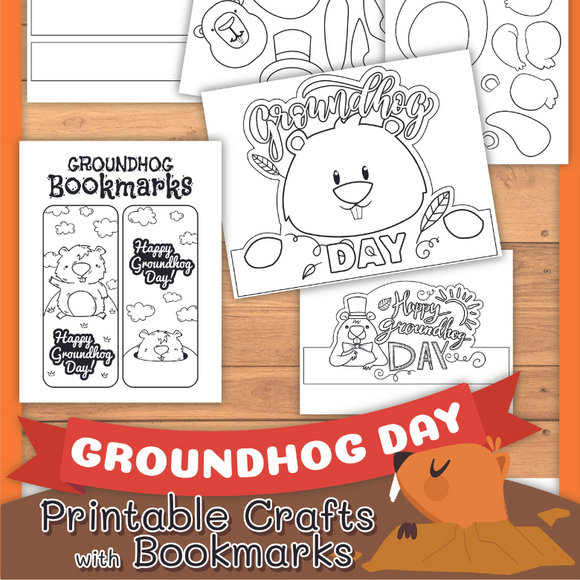 ground hog day printable crafts for kids