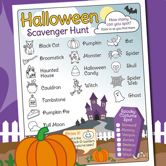 halloween scavenger hunt for kids