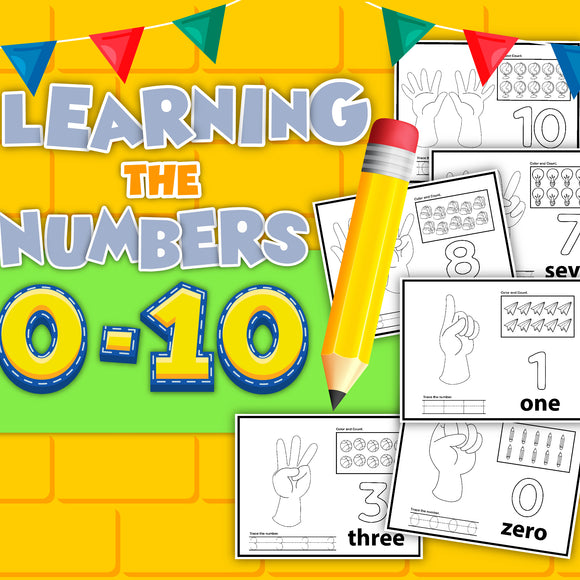 Numbers 0-10 - Hand counting activity