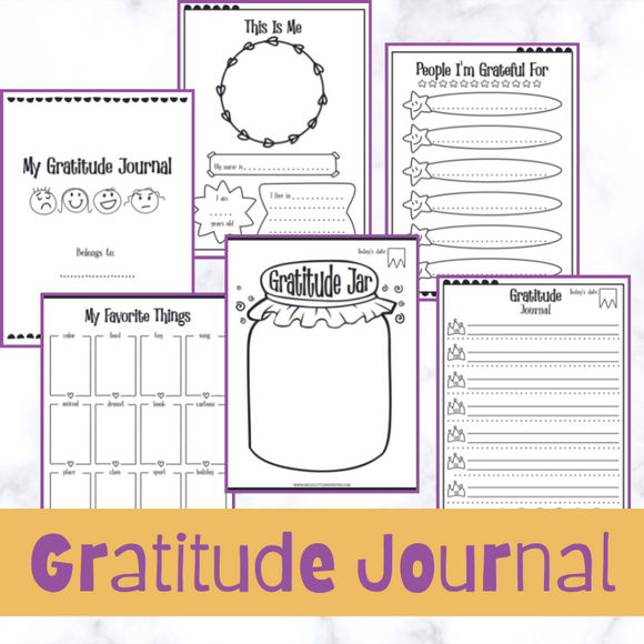 gratitude journal printable