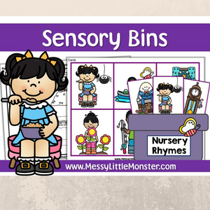 nursery rhyme sensory bin printables