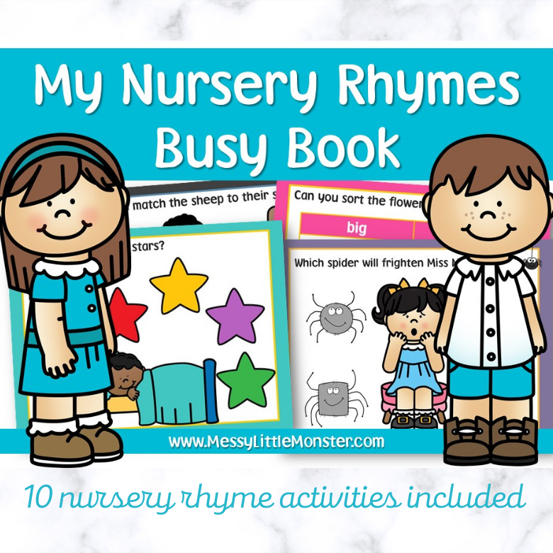 nursery-rhyme-busy-book-messy-little-monster-shop for Free Printable Nursery Rhyme Books Nursery Rhyme Busy Book – Messy Little Monster Shop for Free Printable Nursery Rhyme Books