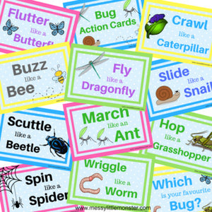 Bug Action Cards