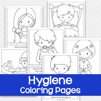 personal hygiene for kids coloring pages