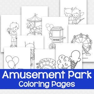 Amusement Park Coloring Pages
