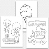 Ice Cream Coloring Pages