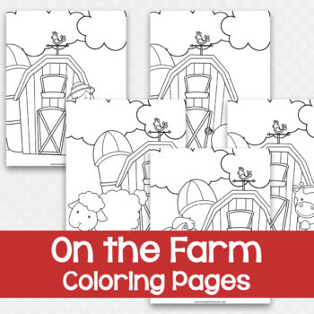 On the Farm Coloring Pages