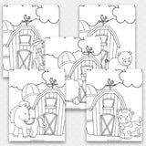 On the Farm Coloring Pages