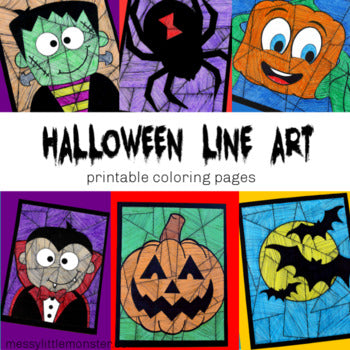 Halloween Line Art