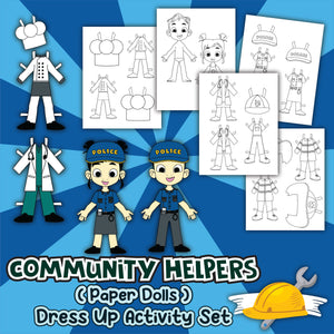 printable paper dolls community helpers craft