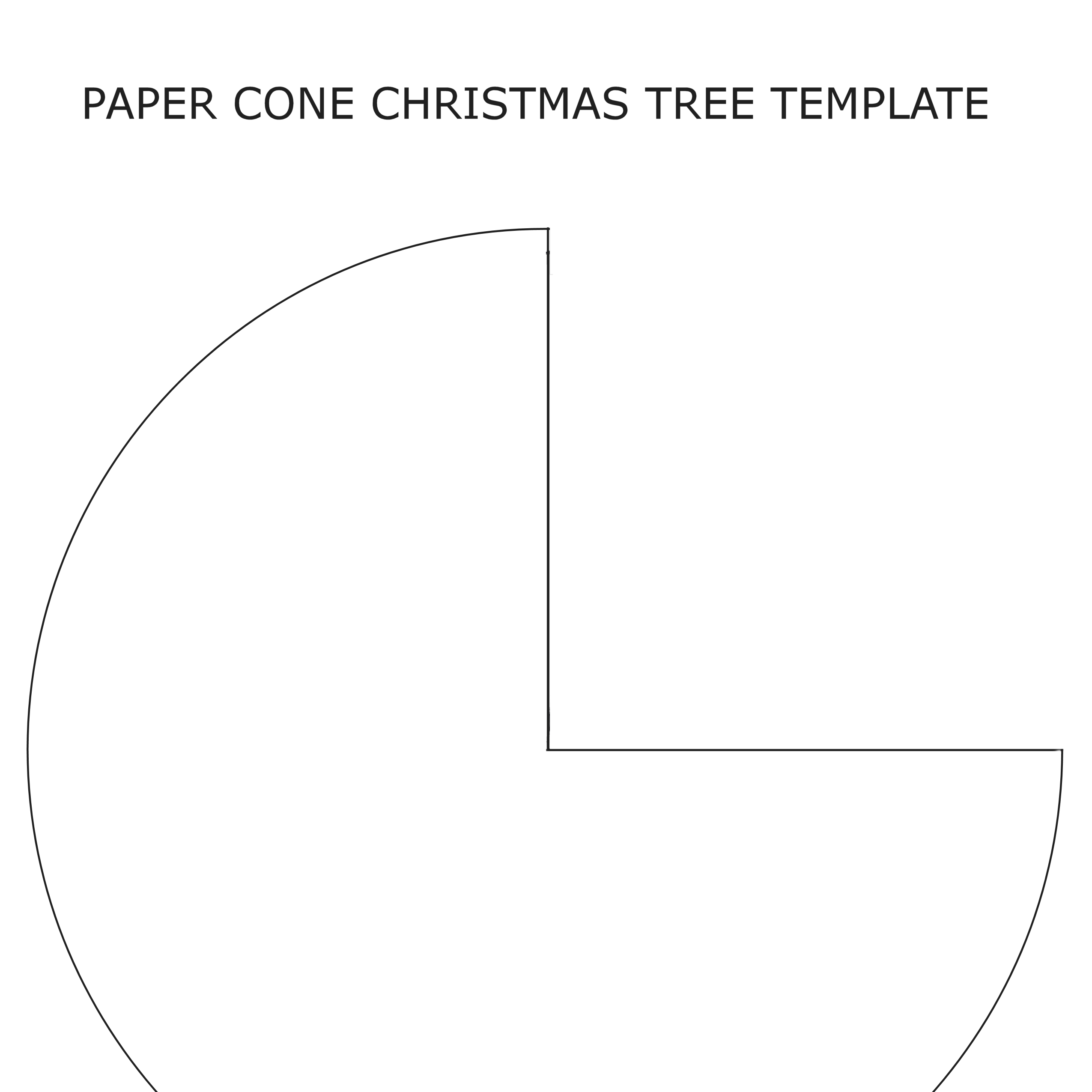 Large Paper Cone Template