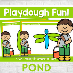 pond playdough mats 