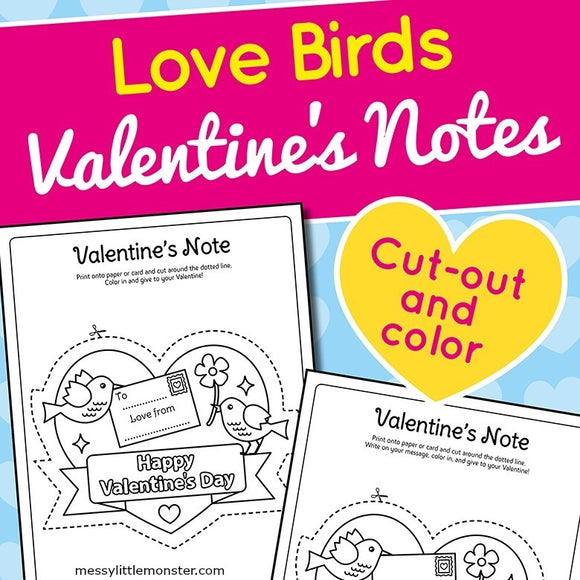 Printable Valentine's Day Notes