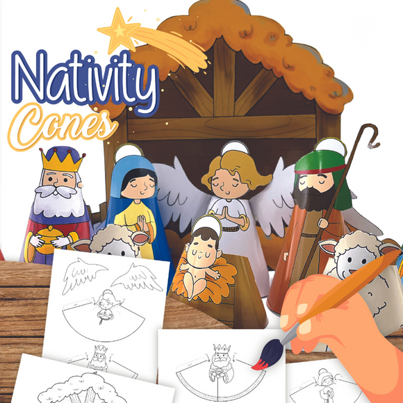 Printable Nativity Scene Templates Messy Little Monster Shop