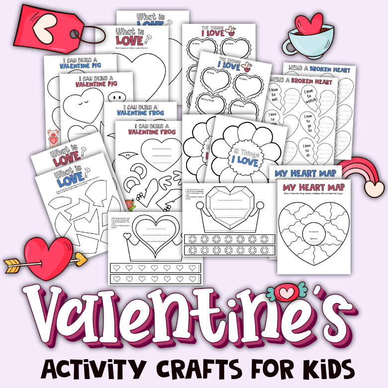 Printable Valentine Day Craft Valentine's Day Owl Craft