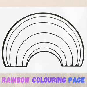 rainbow colouring page