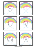 Rainbow Alphabet Tracing Cards