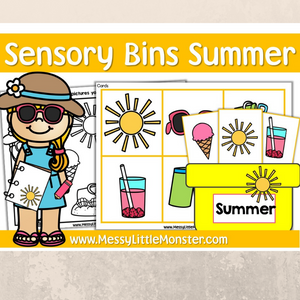 Summer sensory bin printables
